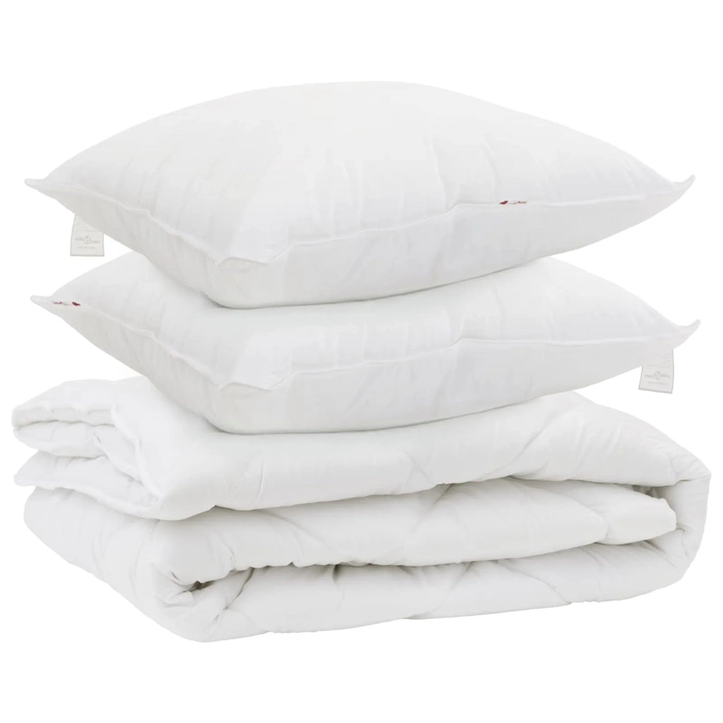 Piumone | Duvet per tutte le stagioni 3 pz Bianco Microfibra