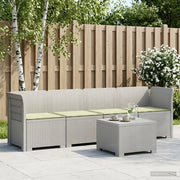 Divano da Giardino a 4 Posti con Cuscini in Stile Rattan PP 3443862