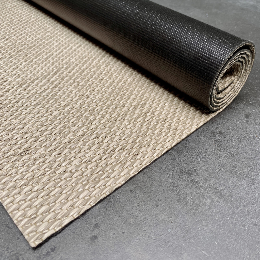 Tappeto vinilico di alta qualità marrone liscio 200x200
