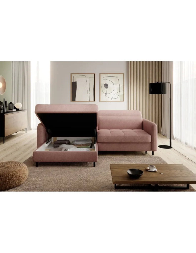 Divano ad angolo collezione GOUMSI colore Salmone