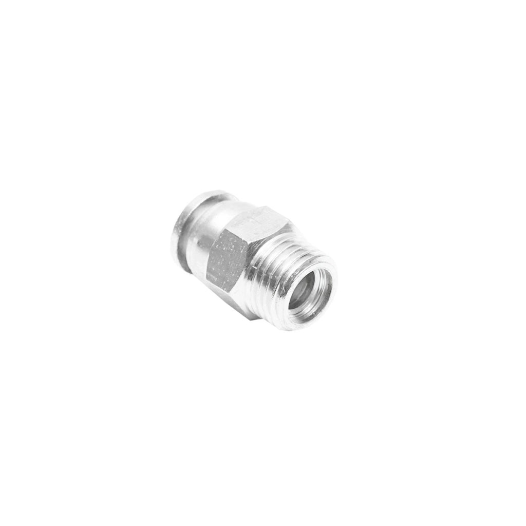 Connettore rapido dritto in metallo e vite in metallo fi 8 con 1/4