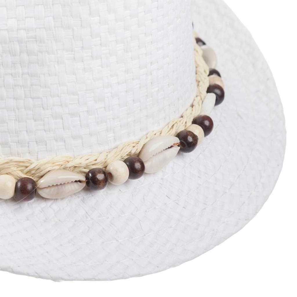 Cappello fedora bianco con dettaglio 58