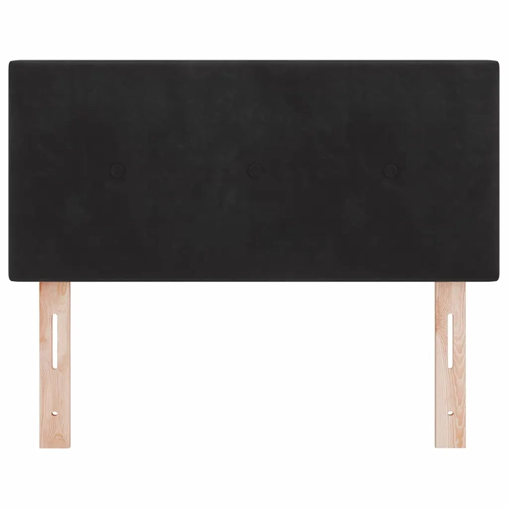 Testiera | Testata LED con strisce LED Nero 90 cm Velluto