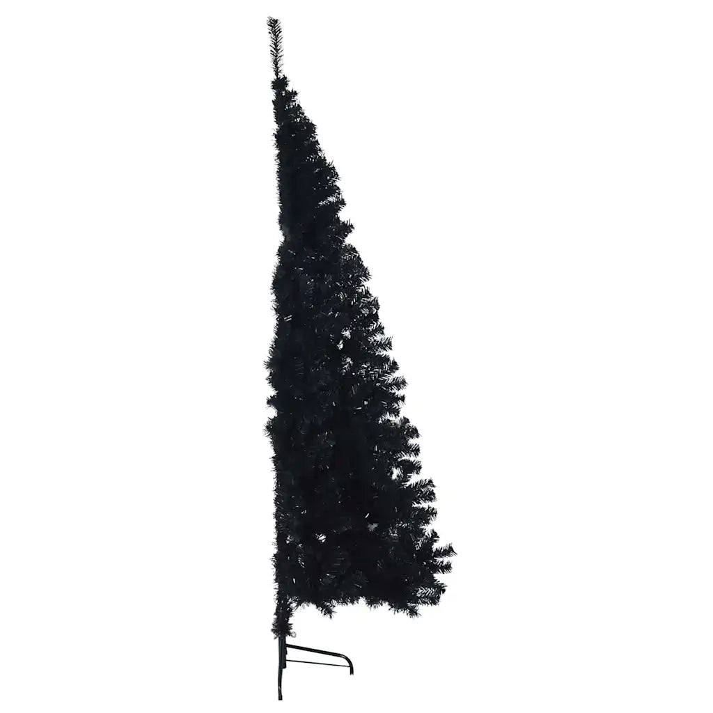Albero di Natale artificiale con luci integrate Nero 210 cm PVC 3397159