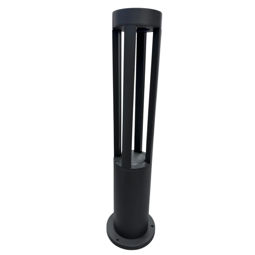 Lampione LED da Giardino 80cm con Palo Grigio 15W IP65 CCT Switch 3 Tonalità Luce selezionabili 3000K 4000K 6500K da ESTERNO moderno