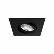 Zio Faretto LED da incasso a soffitto basculante 45º rotazione 360º compatibile GU10 diametro 50mm finitura nero opaco IP20