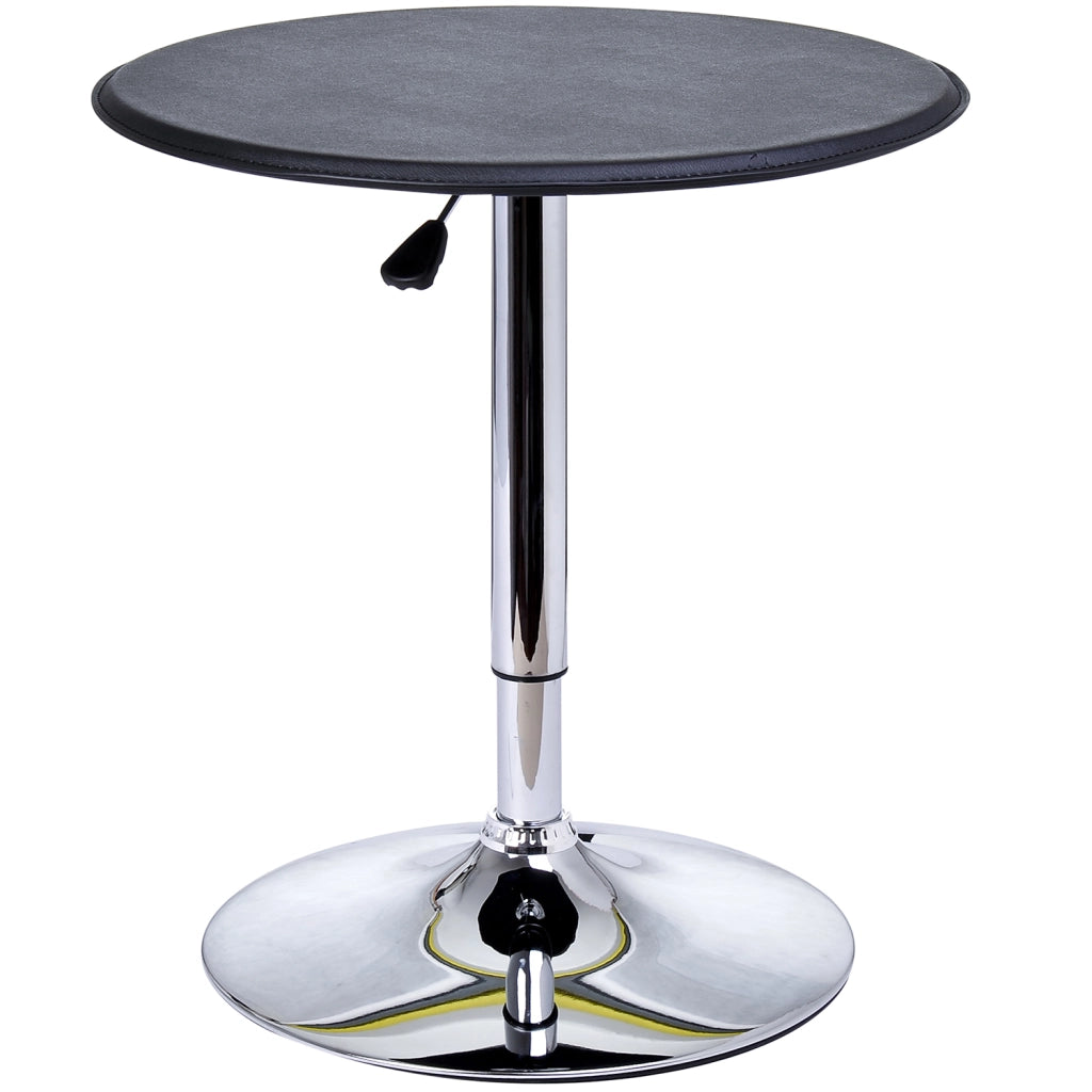 Tavolino da Bar Rotondo Girevole e Regolabile in Altezza (67-93cm)