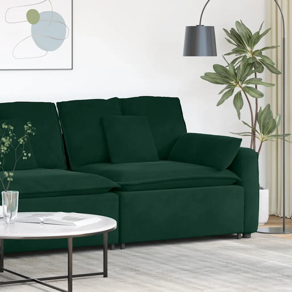 Modulo Terminale Bracciolo Divano Modulare con Cuscini-Sofa Modulare-Divanetto 100 cm 136107