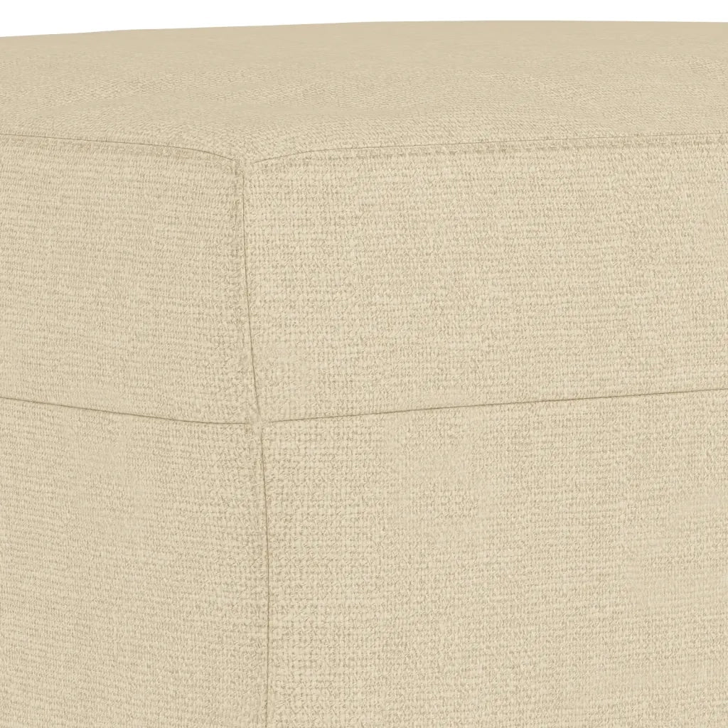 Set di Divani 3 pz con Cuscini Crema in Tessuto 3202128