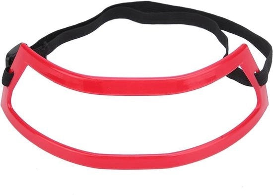 Linea per il collo per uomo - Guida per la linea del collo - Rosso - Guida per la forma del collo - Attrezzatura - Kit di autotrimming per uomo - Guida per la linea del collo per il taglio del pelo del collo.