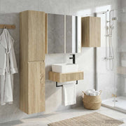 Set di mobili per il bagno 5 pz Rovere Sonoma 3407281