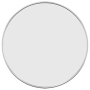 Specchio da Parete-Specchio a muro Argento ? 40 cm Rotondo