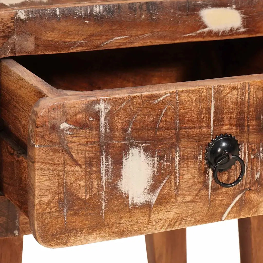Tavolino Marrone 40 x 32 x 46 cm Legno Recuperato Massello 4104556