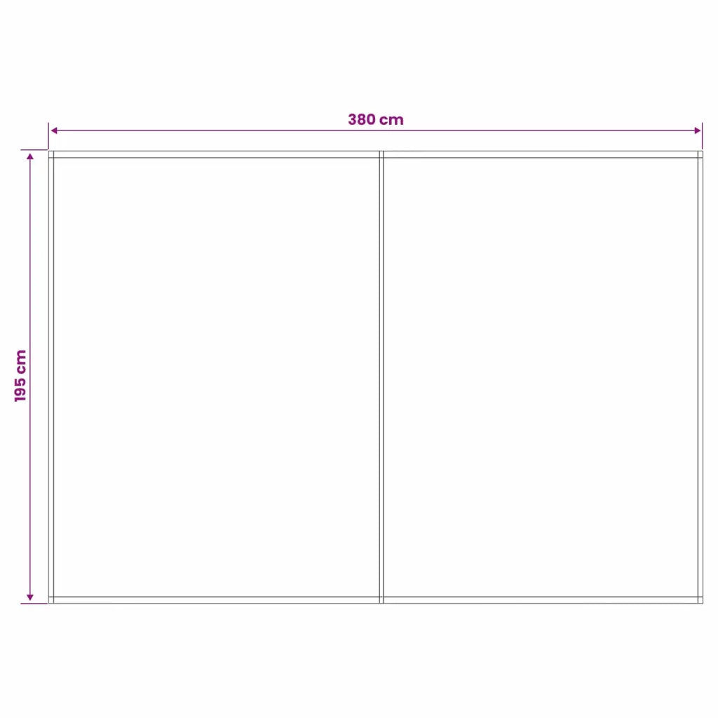 Telo di ricambio per tenda da sole Rosso Borgogna 400 x 200 cm 3444250