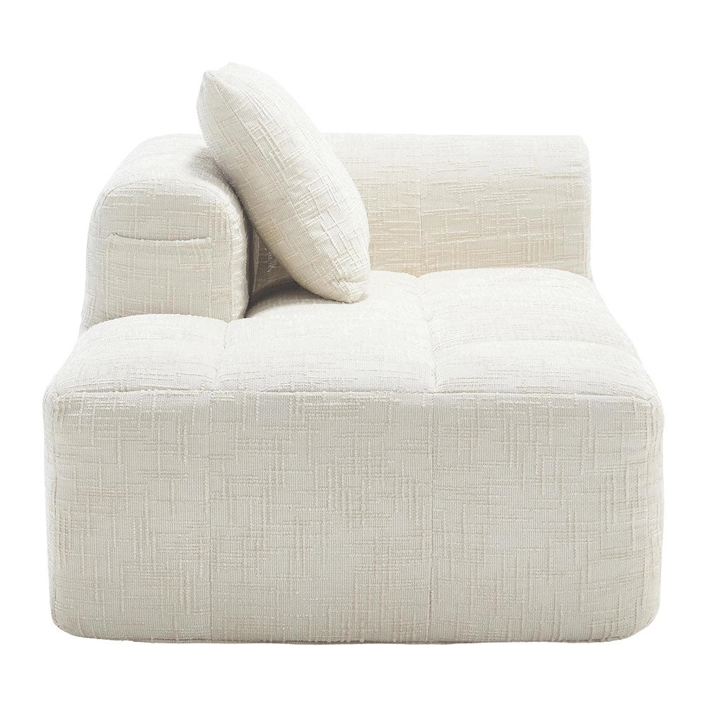 Chaise longue - Xylo - pronto uso con tasche laterali beige