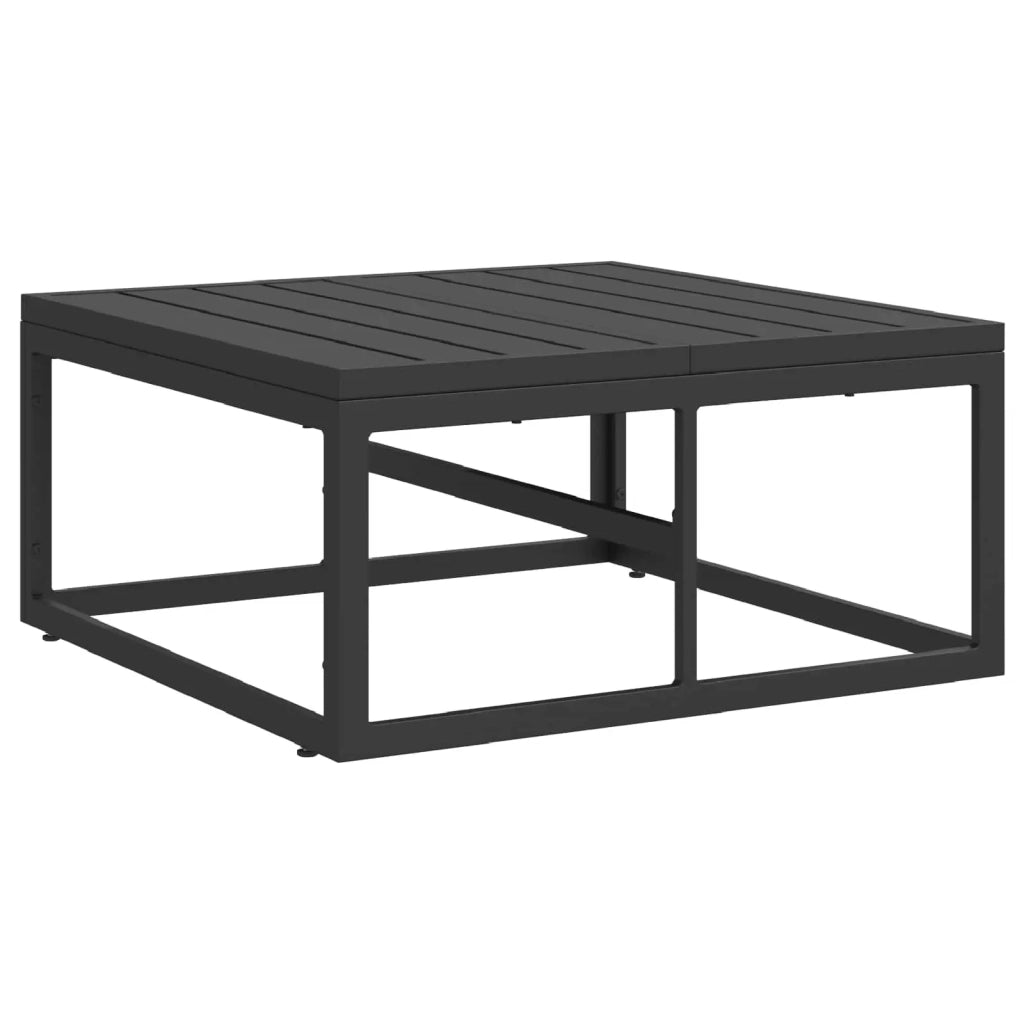 Set Divano da Giardino con cuscino 11 pcs Nero Alluminio 3378907