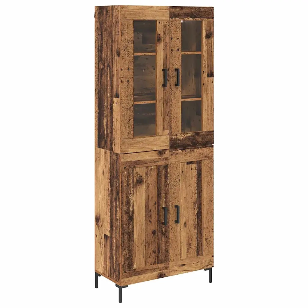 Credenza 2 pcs Legno vecchio Legno multistrato 3415654
