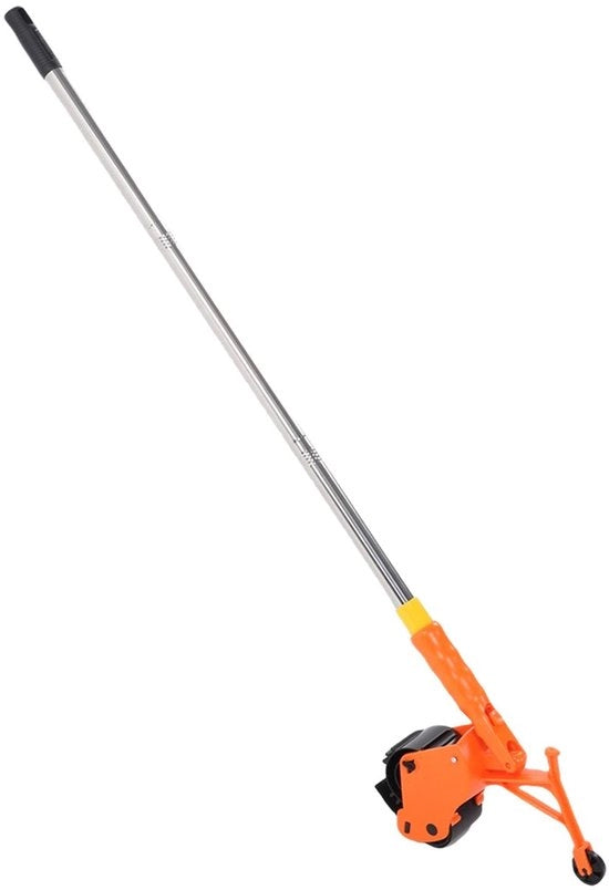 Dispensatore di nastro per pavimento - Applicatore di film manuale - Applicatore di nastro tagliato automatico - Disegno ergonomico - Sistema di bloccaggio sicuro - Adatto per PVC/PE/EVA - Dimensioni montate 106 x 7,3 cm