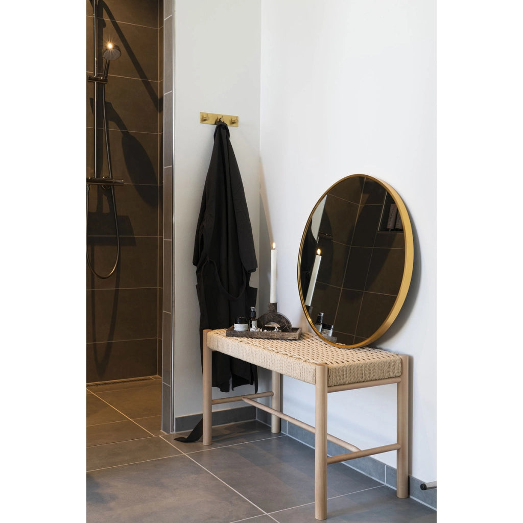 Panca Abano, Marrone, Legno, 35x80x45 cm