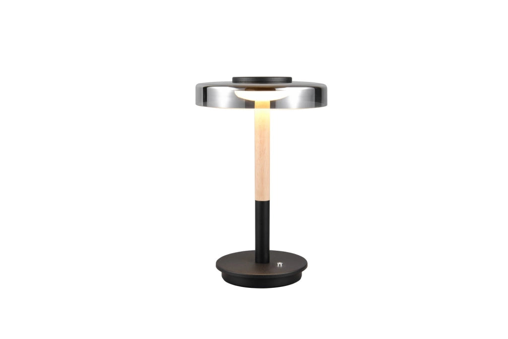 Lampada da tavolo Trio CELESTE LED 10W vetro fumé 3000K
