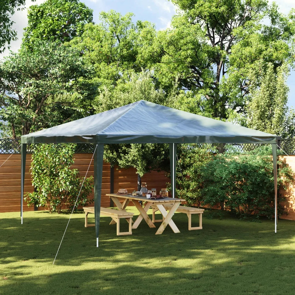 Gazebo | Pergolato Professionale 4x4 m Verde 90 g/m2