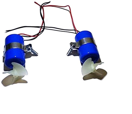 Motore subacqueo 7,4V 16800 giri/min - 3 pale propulsore - Comando a distanza barca - Robot subacqueo - Rov DIY - Inclusi piedini di montaggio - Motore subacqueo per barca