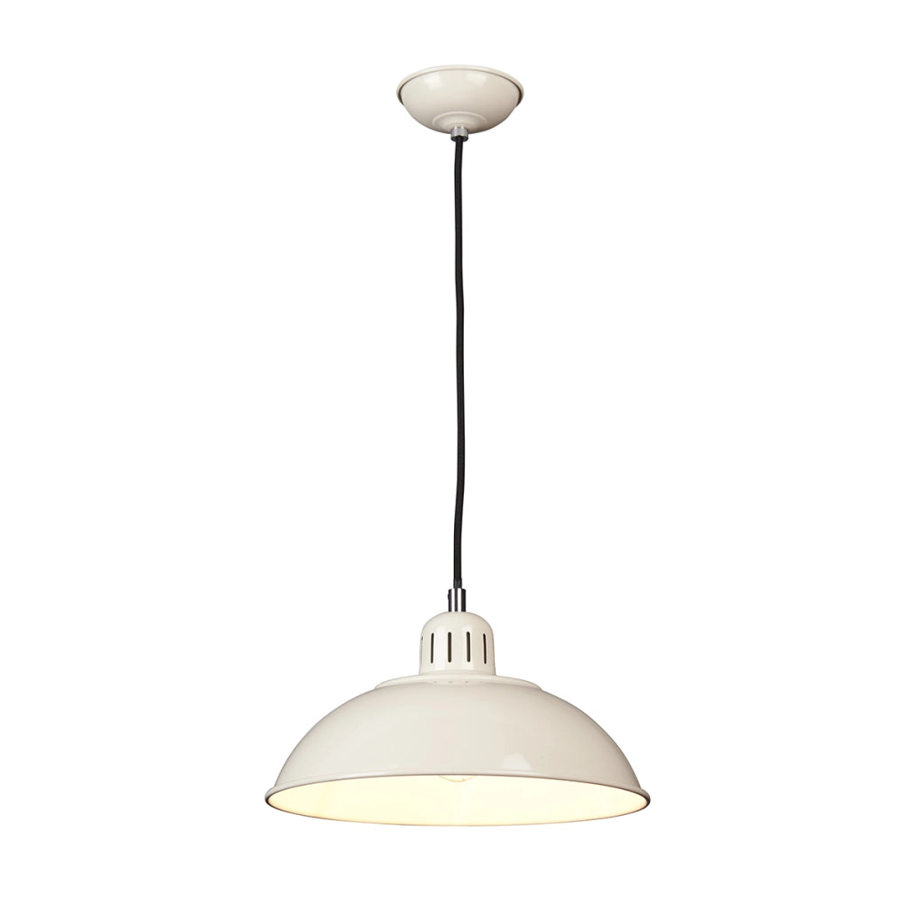 Lampada a sospensione crema Franklin E27 60W Elstead
