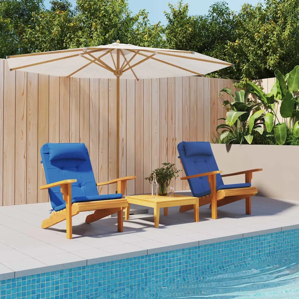 Cuscini per sedie 2 pcs Blu 58 x 77 x 4,5 cm Tessuto Oxford 361840