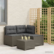 Divano da esterno-Divano da Giardino 3 posti con cuscini in look rattan PP 765320