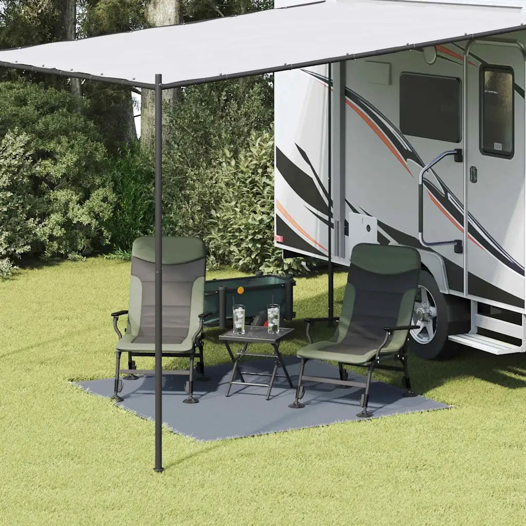 Tappeto da Tenda Blu e Grigio 200 x 200 cm Polietilene 42000165