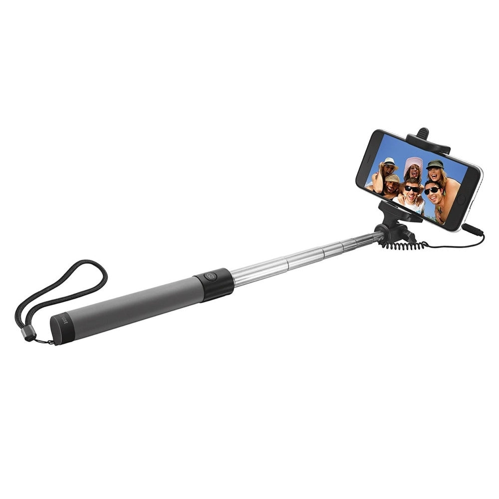 Trade Shop - Trust Asta Ripiegabile Per Selfie Wireless Stick Con Pulsante Per Scattare Foto -