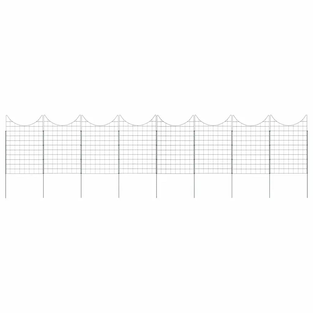 Set di Recinzione per Stagno 8 pcs Verde 50 x 80 cm Acciaio 42017319
