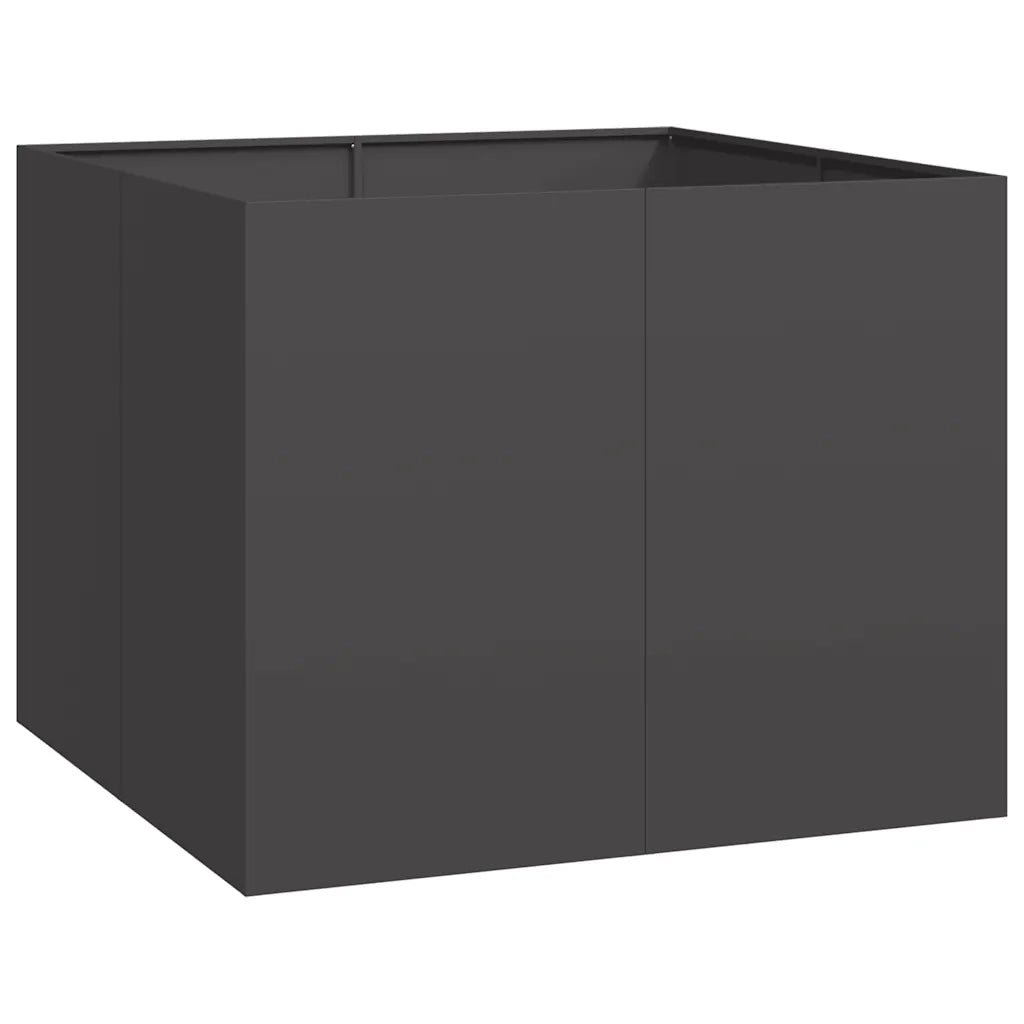 Fioriera Nera 100x100x80 cm in Acciaio 860822