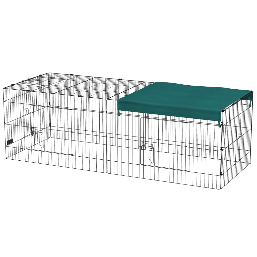 Gabbia per Coniglio ¨C Minimal ¨C Verde Acciaio 220x85x70cm
