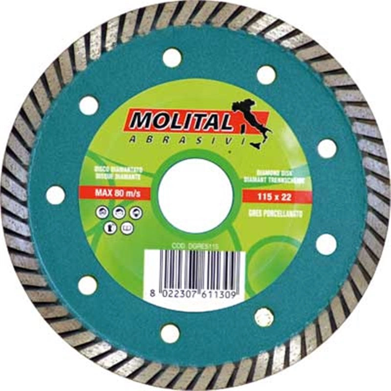 DISCO DIAMANTATO 'GRES' MOLITAL Ø 230 mm - MOLITAL