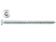 VITE PER CALCESTRUZZO TESTA SVASATA PIANA TORX ZINCATA BIANCA- - ø mm.7,5x182 - 100 pezzi AMBROVIT