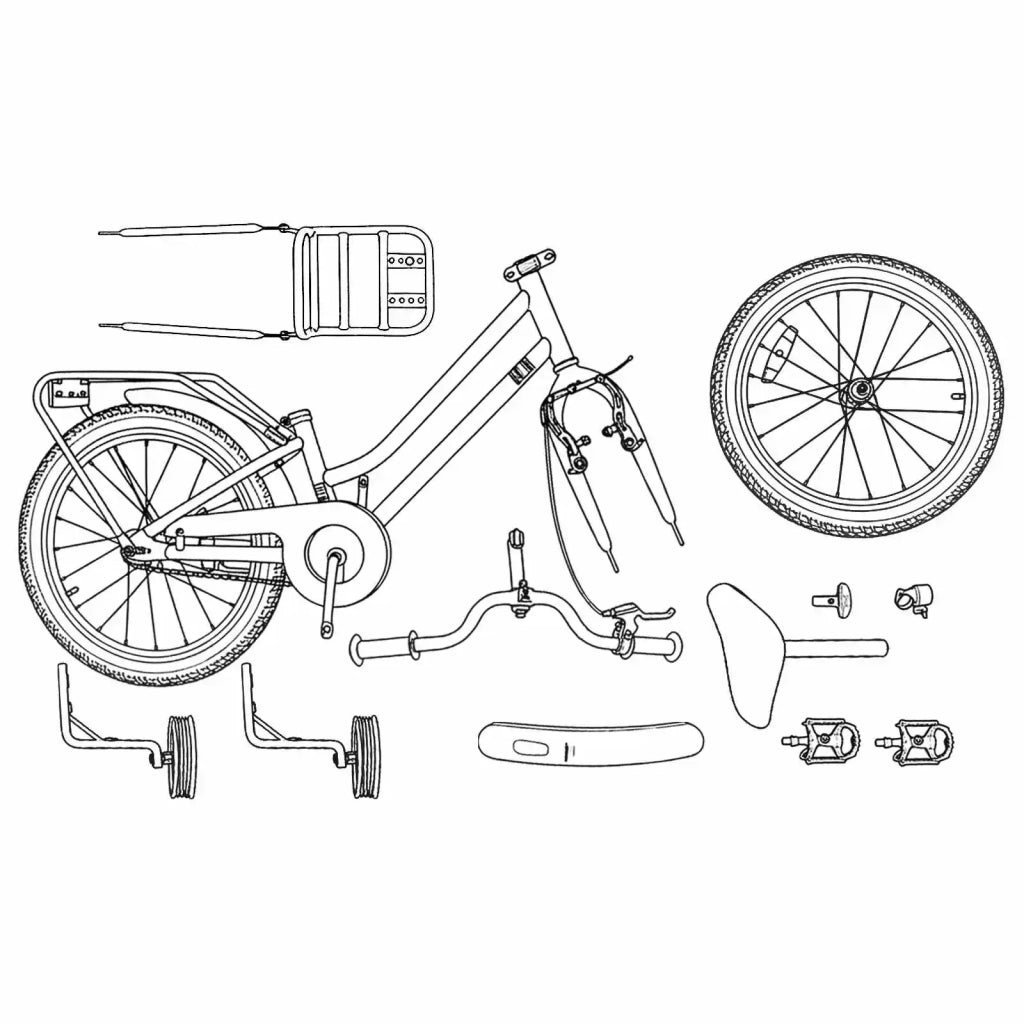Bicicletta per Bambini | Bici per bambini 14 Pollici per bambini da 3 a 5 anni