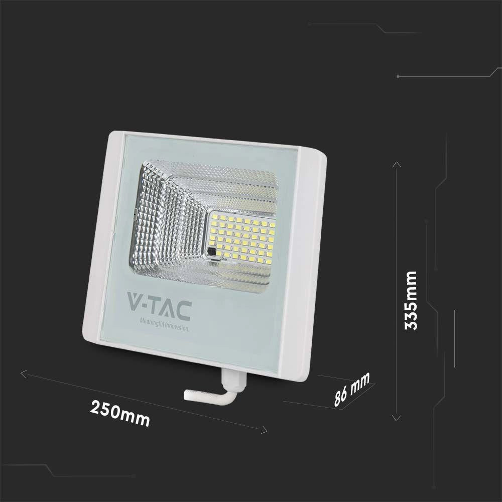 Faro LED solare V-TAC 35W 6400K IP65 con telecomando