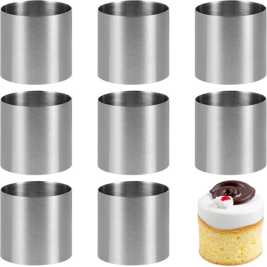 Set di 8 anelli per capelli mini - 5 x 5 cm