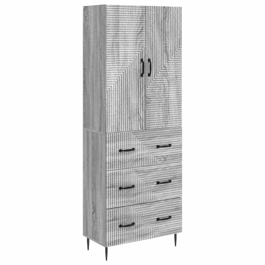 Set di armadi 2 pcs Sonoma grigio 66 x 34,5 x 90 cm 3416643