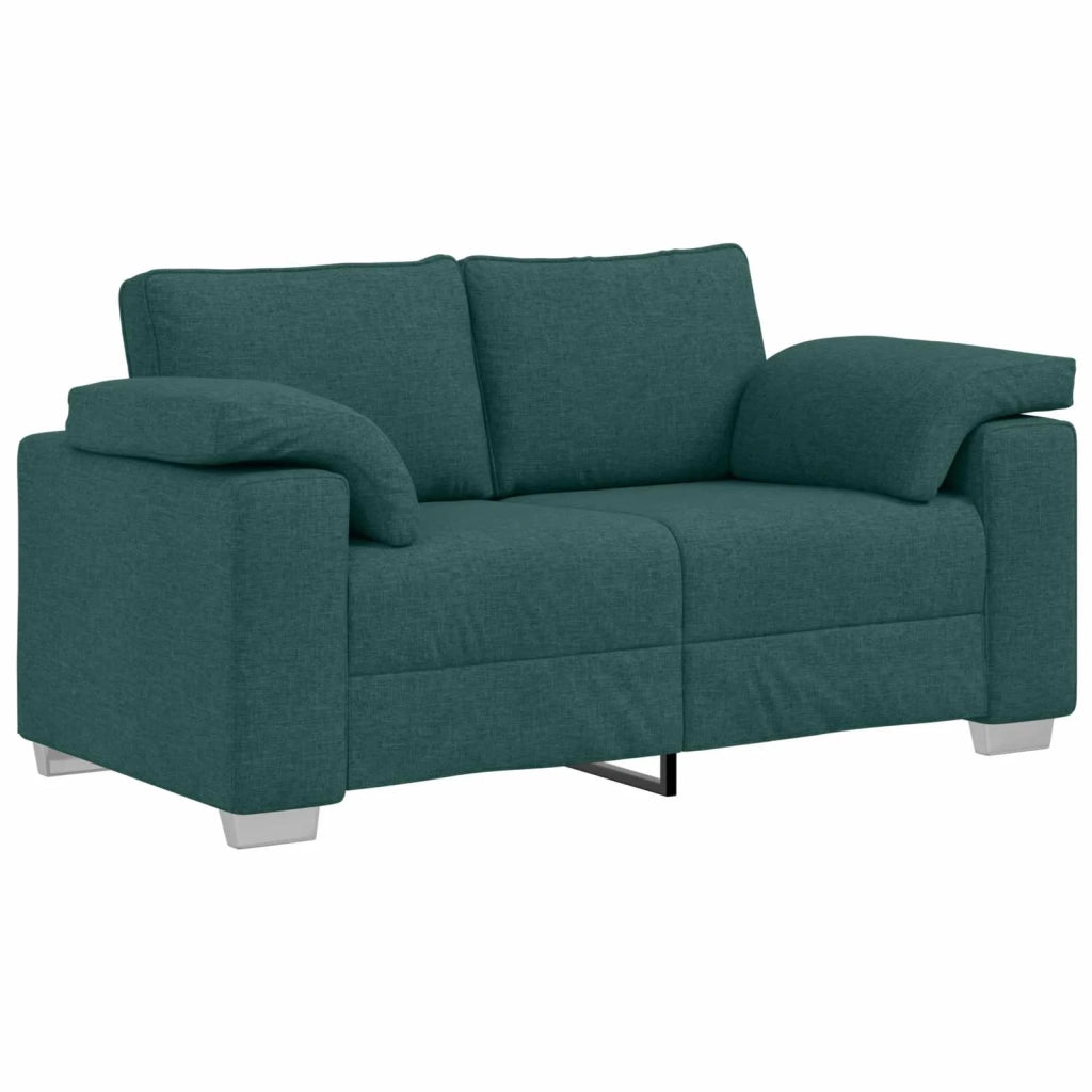 Divano 3 pcs Verde Scuro 219 x 80 x 82 cm Tessuto misto lino 3324663