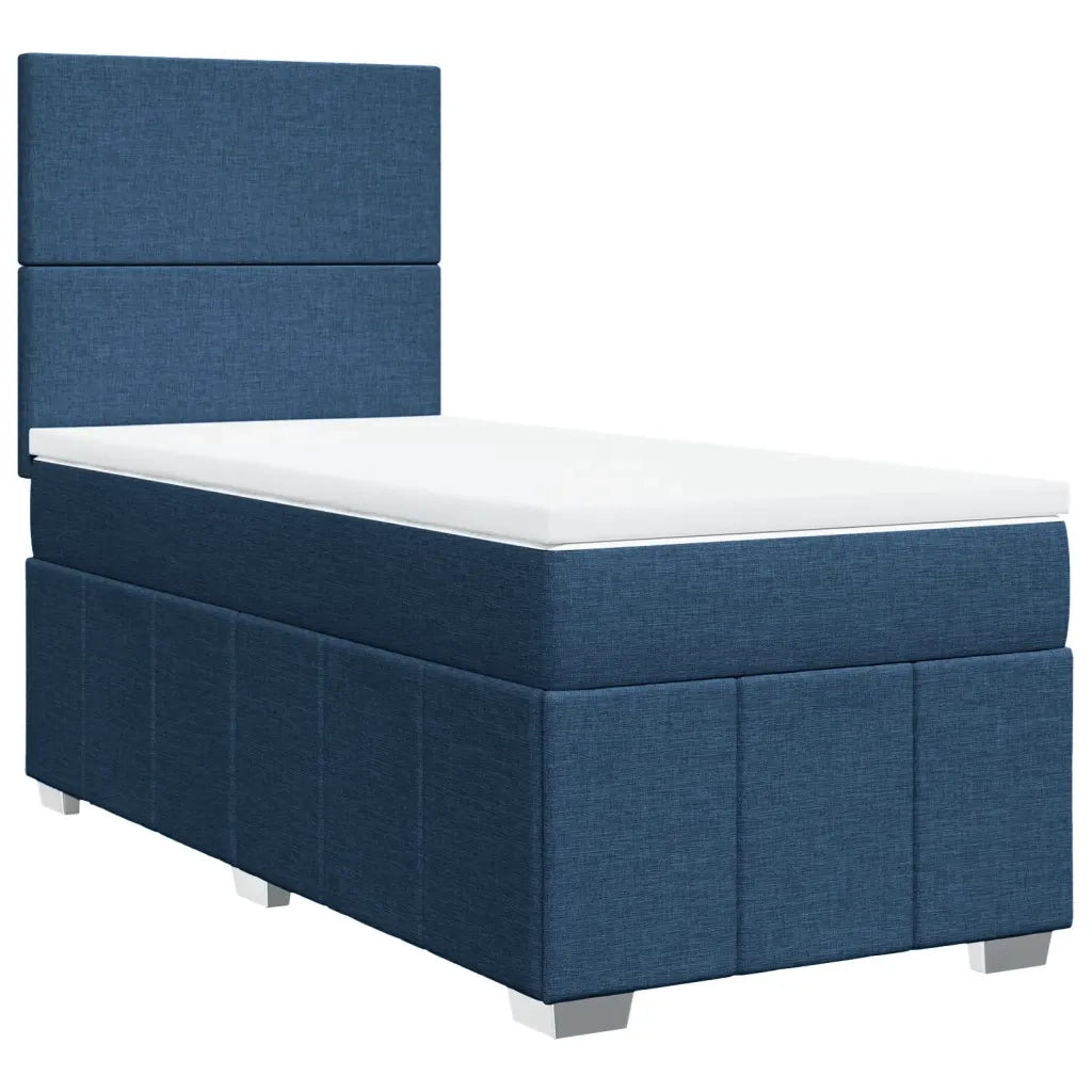 Giroletto a Molle con Materasso Blu 100x200 cm in Tessuto 3293878