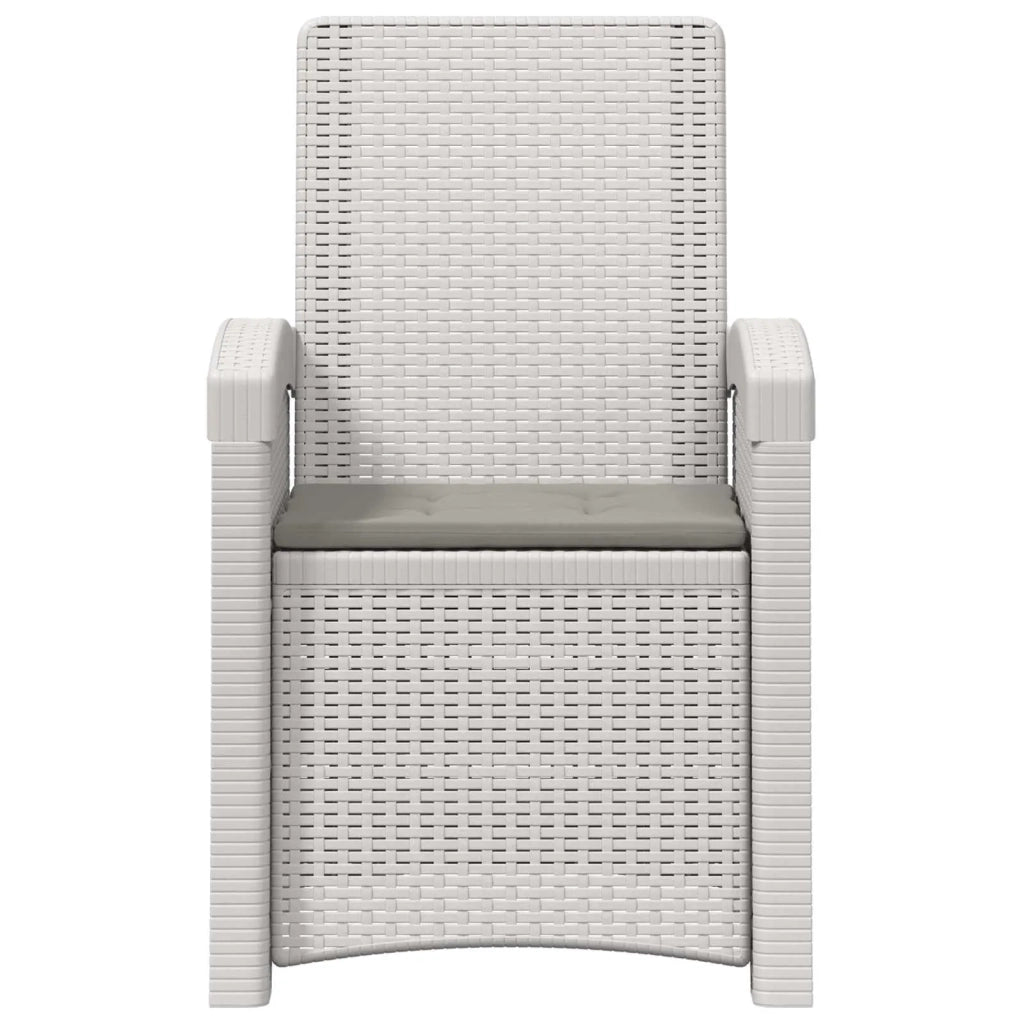 Sedia da giardino reclinabile effetto rattan 8012011