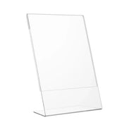 Porta avvisi da banco in Plexi con base a L Monofacciale - A6 verticale