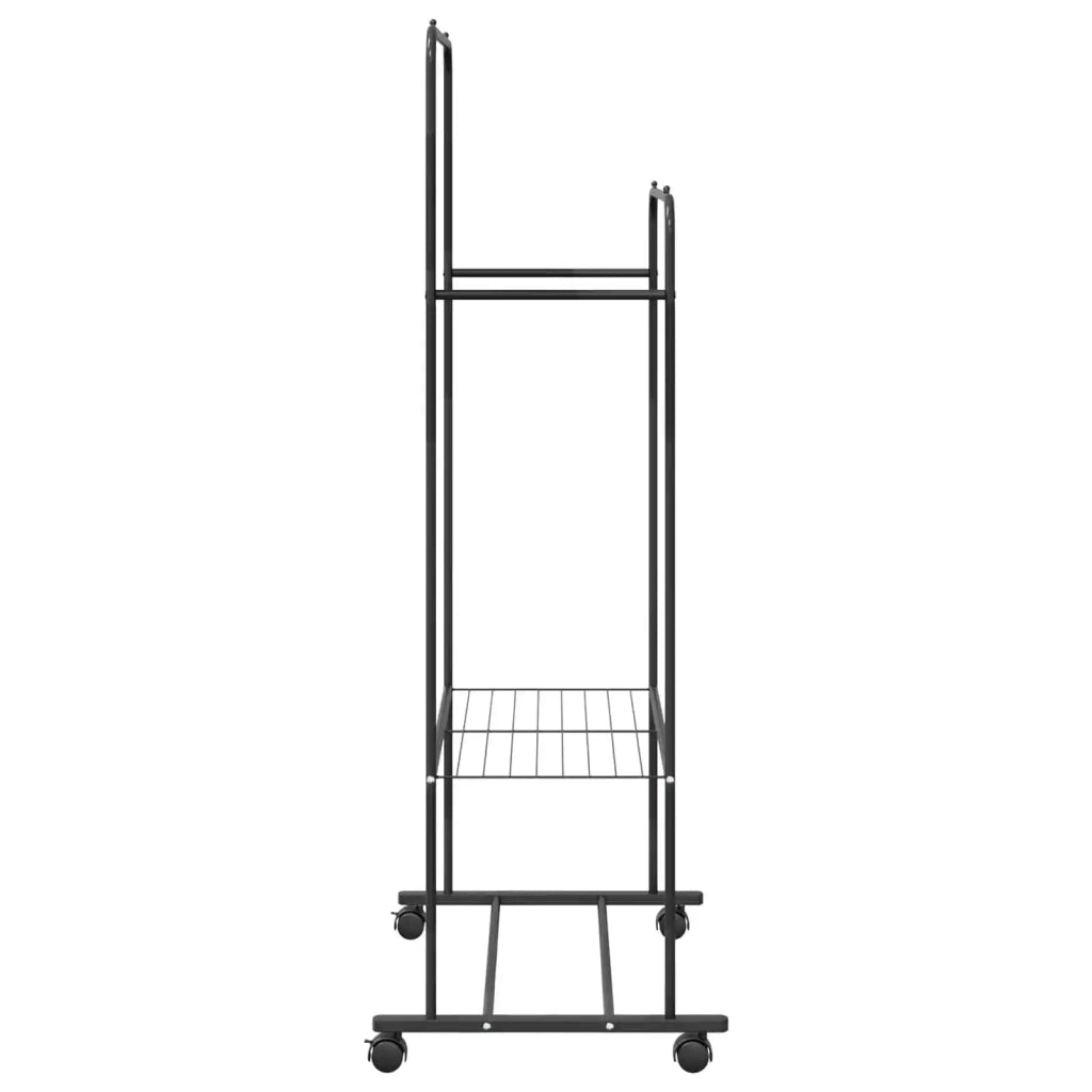 Stendibiancheria con lo scaffale Nero 80 x 53 x 156 cm 42021356