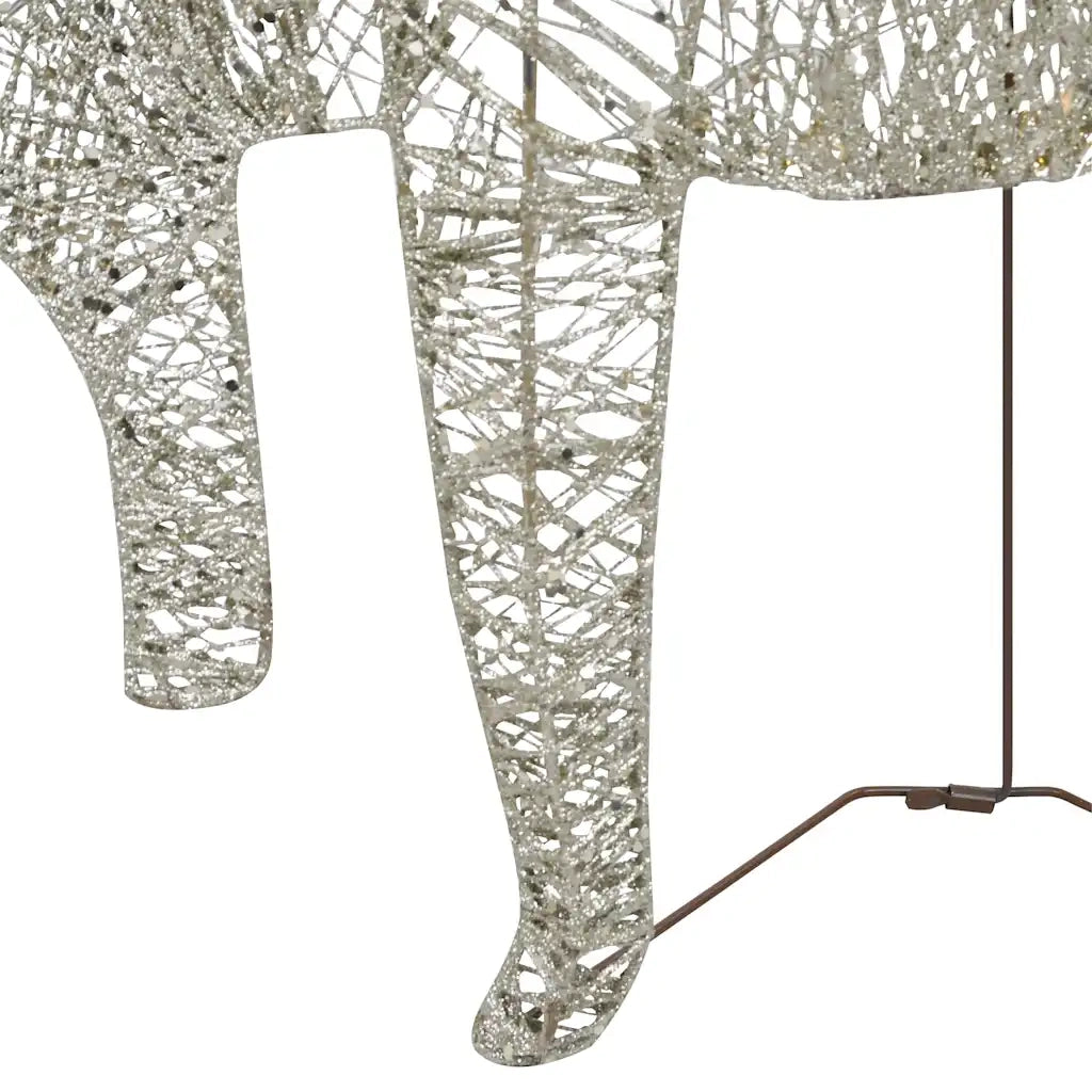 Renne e Slitta di Natale Decorazione per Esterni 60 LED Oro 289977