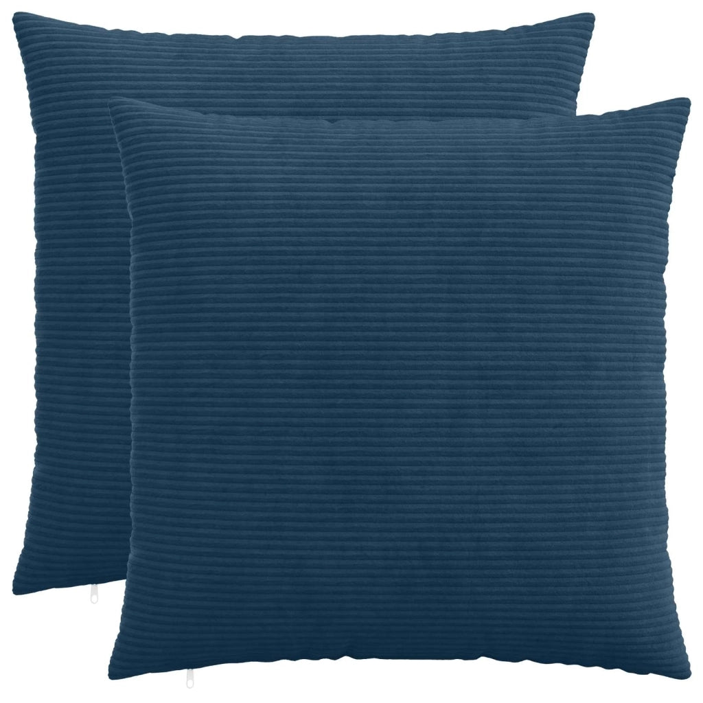 Federa 2 pcs HEERLEN Blu navy 70 x 70 cm corduroy 913273
