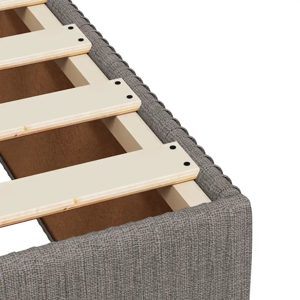Letto matrimoniale | Letto per adulti | Giroletto senza Materasso Tortora 120x200 cm Tessuto