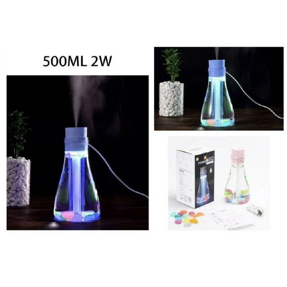 Trade Shop - Diffusore Aromi Umidificatore Bottiglia 500 Ml Usb Aromaterapia -