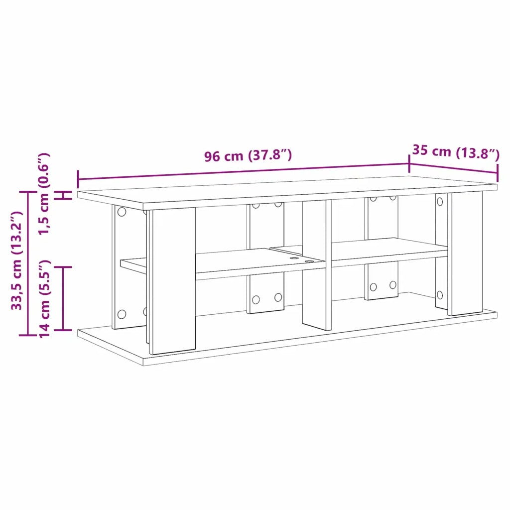 Supporto TV Legno vecchio 96 x 35 x 33,5 cm 8000402